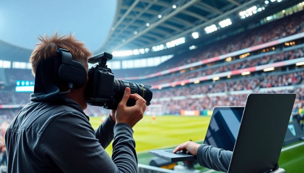 Работа с фотоматериалами в моментальных новостях о матчах - иллюстрация