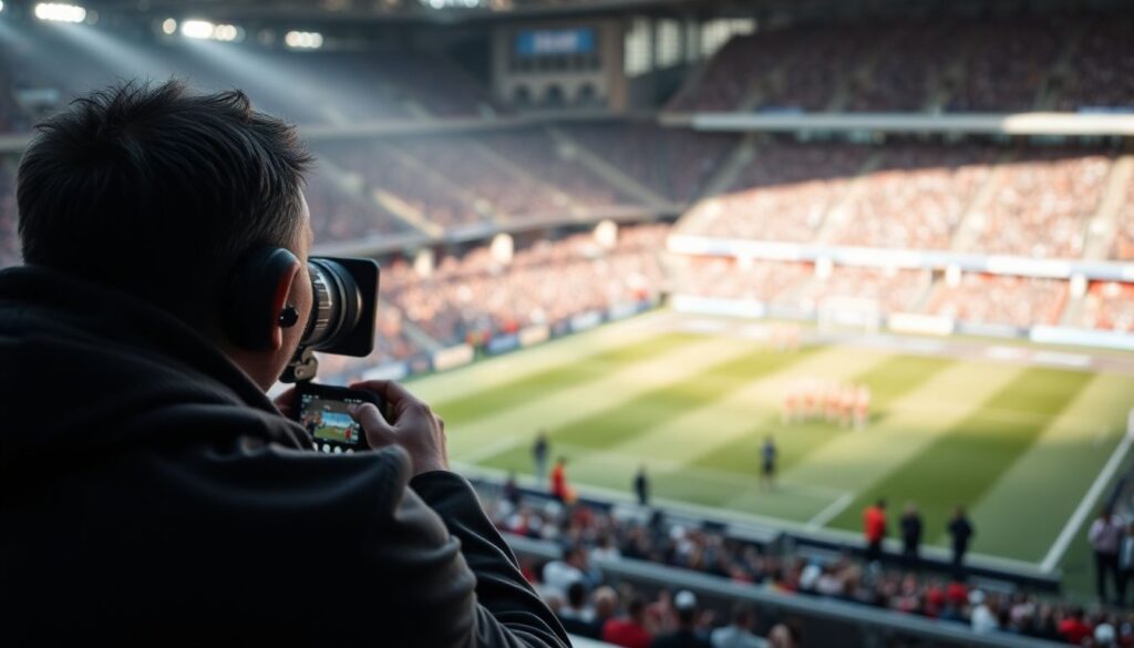 Работа с фотоматериалами в моментальных новостях о матчах - иллюстрация