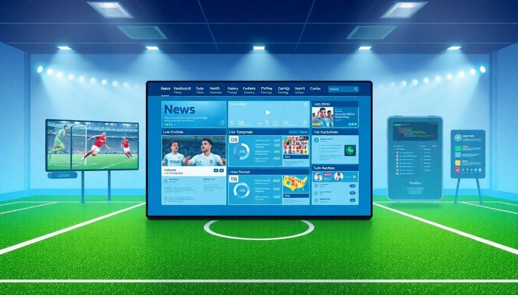 Стратегии быстрого обновления новостной ленты о футболе - иллюстрация