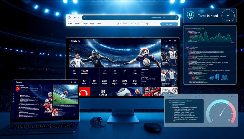 История создания быстрого инфопортала о спорте - иллюстрация