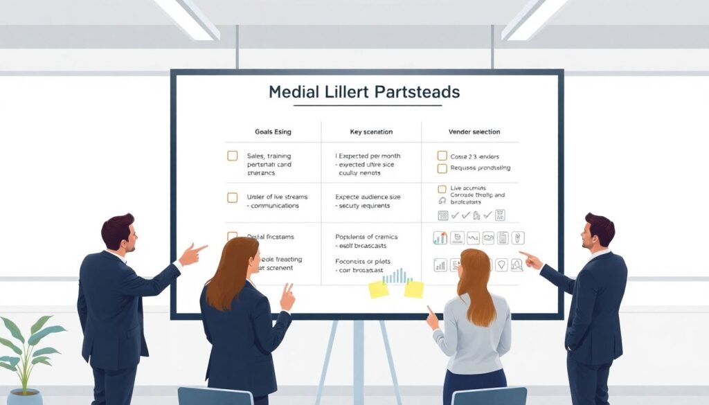 Платформа для прямых трансляций и мгновенных обновлений - иллюстрация