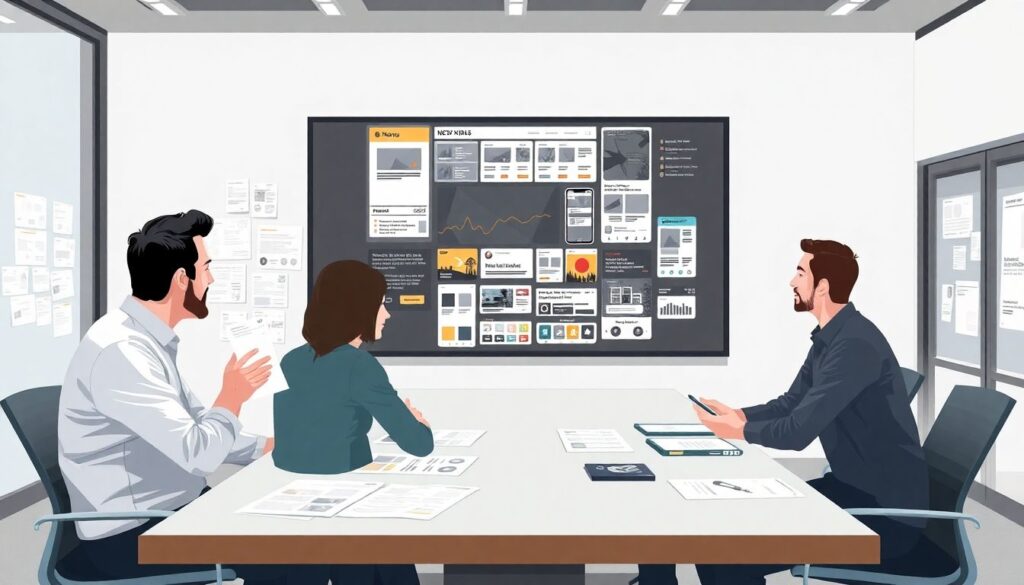 Эффектный дизайн карточек новостей в режиме реального времени - иллюстрация