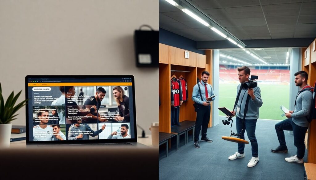 Гайды по быстрому репортажу из раздевалок после финального свистка - иллюстрация