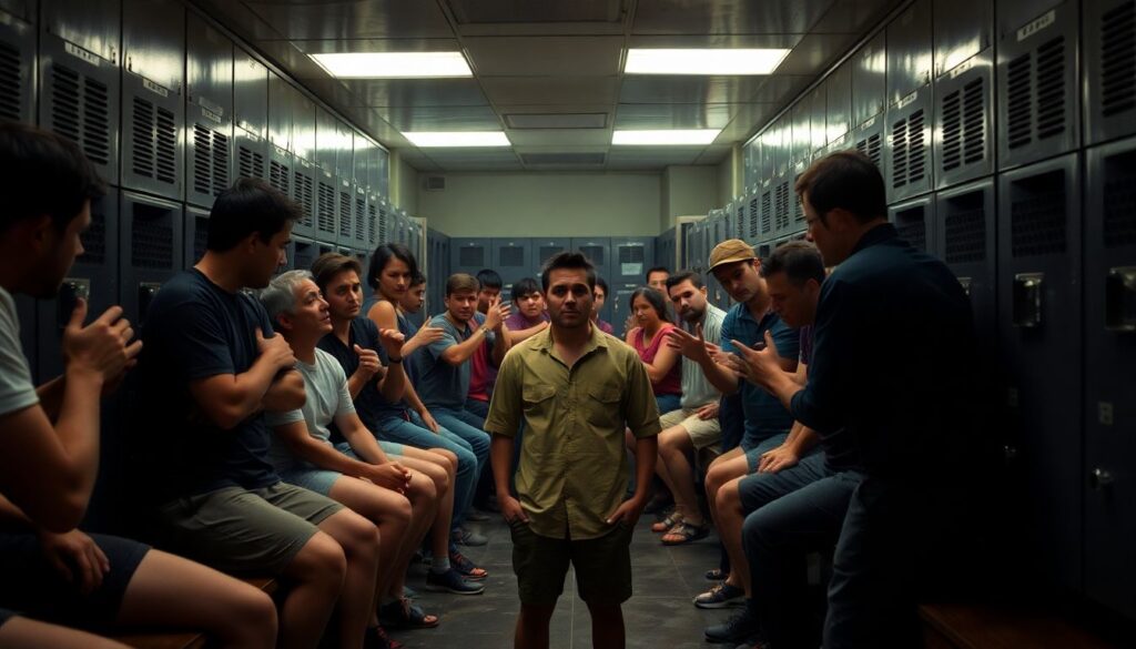 Гайды по быстрому репортажу из раздевалок после финального свистка - иллюстрация