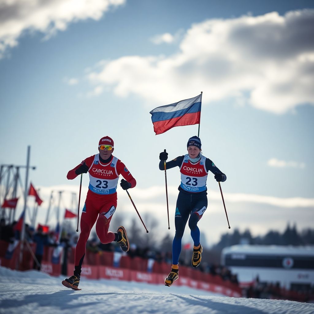 Эстафета ЧР по биатлону в Тюмени: Беларусь финиширует первой, золото у Москвы