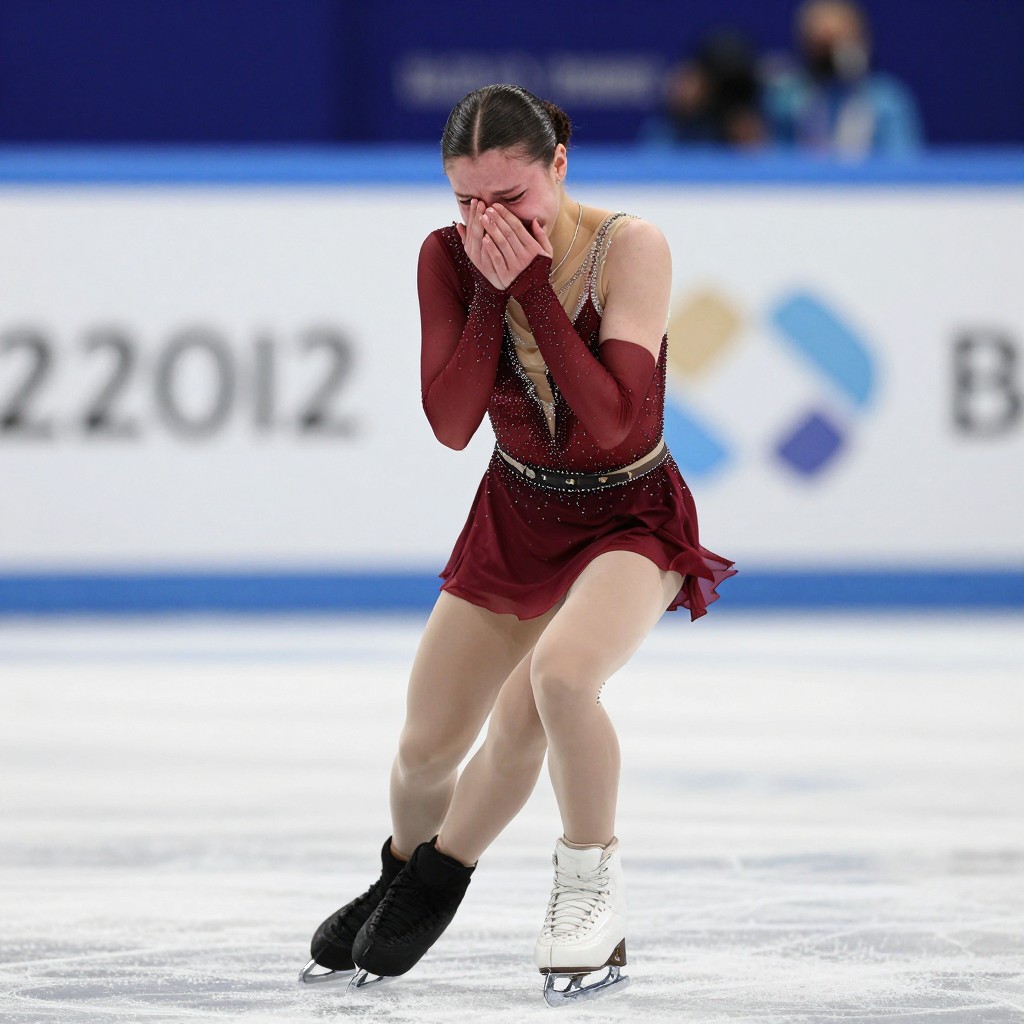 Камила Валиева расплакалась после произвольной программы на контрольных прокатах